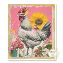 Chicken Mixed Media Mushroom Sunflower Crown Stocking Stuffer Vinyl Decal Fun Custom Decal Waterproof Stickers