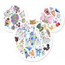 Mouse Ears - Boy Fun Disney Clearance Character Princess Movie TV Sitcom Friends Show Waterproof Stanley Cup Laptop Vinyl Decal Stickers Sale