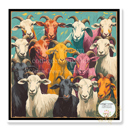 Goat Art Group 2 Stocking Stuffer Vinyl Decal Fun Custom Decal Waterproof Stickers