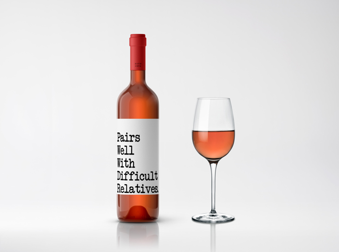 Wine Bottle Label Waterproof Vinyl Decal Sticker - FUN Gift!