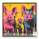 Pig Art Group 1 Stocking Stuffer Vinyl Decal Fun Custom Decal Waterproof Stickers