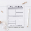  Newspaper Camp Stationery | Note from Camp Note Cards | Letters from Summer Camp Notepad