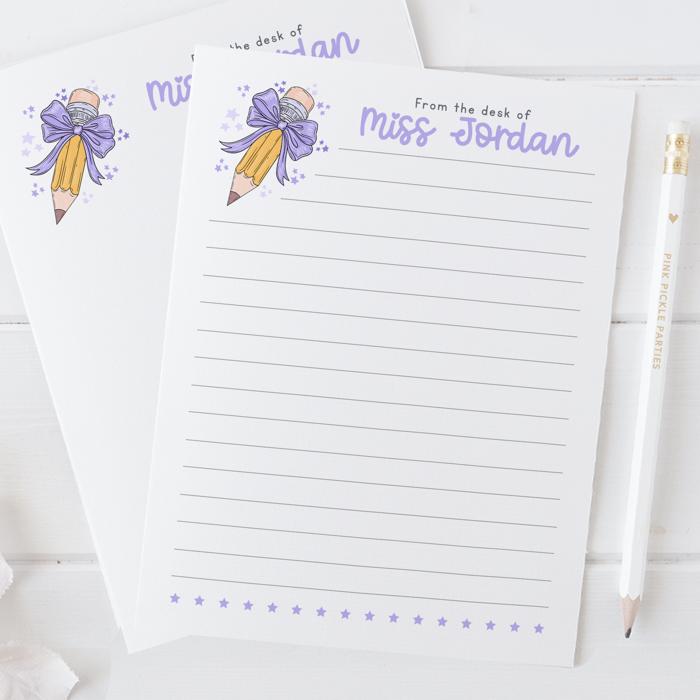 Personalized Teacher Notepad | Back to School Teacher Appreciation Gift