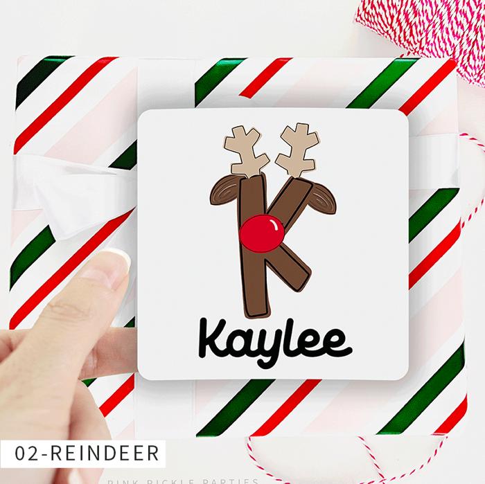 Personalized Christmas Gift Sticker Labels | Set of 12 or 20