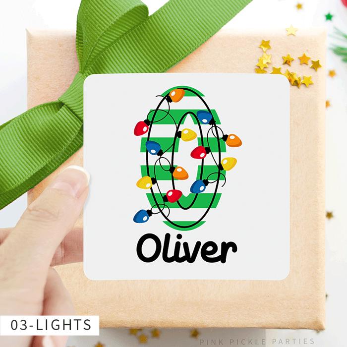 Personalized Christmas Gift Sticker Labels | Set of 12 or 20