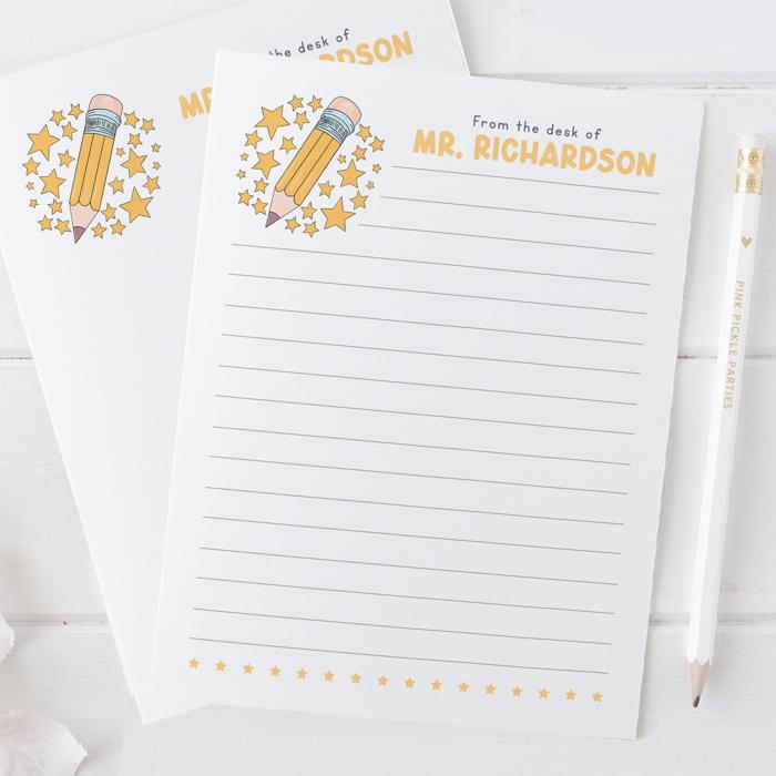 Personalized Teacher Notepad | Back to School Teacher Appreciation Gift
