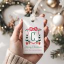  Family Crest Personalized Christmas Gift Tags | Preppy Christmas Tags | Grand Millennial Christmas