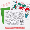  Personalized Kids Coloring Thank You Note Cards | Set of 12