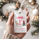  Family Crest Personalized Christmas Gift Tags | Preppy Christmas Tags | Grand Millennial Christmas