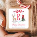  Family Crest Personalized Christmas Gift Stickers | Preppy Christmas Labels | Grand Millennial Christmas