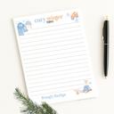  Personalized Christmas Notepad | Fun Bright Holiday List Pad | Custom Christmas Gift | Stocking Stuffer | Teacher Gift | Festive Stationery