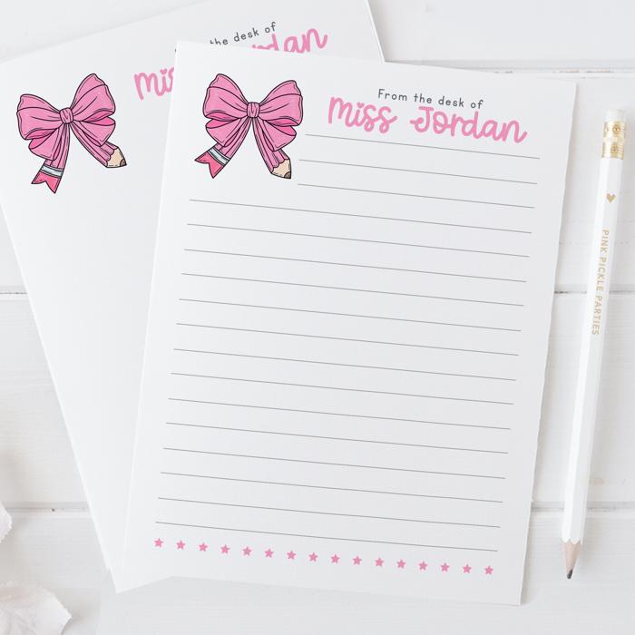 Personalized Teacher Notepad | Back to School Teacher Appreciation Gift