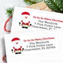  Christmas Address Labels | Personalized Return Address Stickers | Set of 30