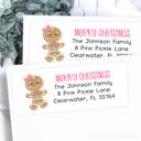  Christmas Address Labels | Personalized Return Address Stickers | Set of 30