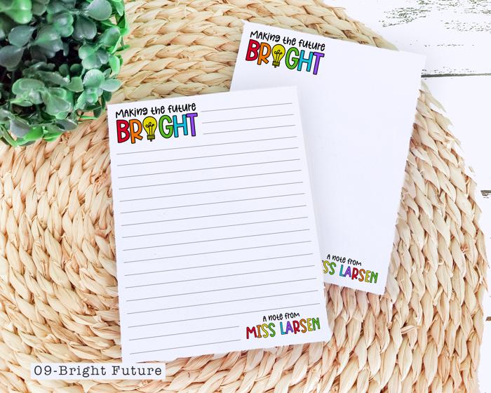 Personalized Teacher Notepad  | Back to School Teacher Appreciation Gift