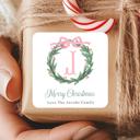  Family Crest Personalized Christmas Gift Stickers | Preppy Christmas Labels | Grand Millennial Christmas