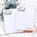  Personalized Teacher Notepad  | Back to School Teacher Appreciation Gift