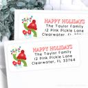  Christmas Address Labels | Personalized Return Address Stickers | Set of 30