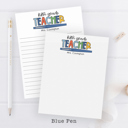 Personalized Teacher Notepad | Flair Pen Notepad | Back to School Teacher Appreciation Gift