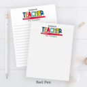  Personalized Teacher Notepad | Flair Pen Notepad | Back to School Teacher Appreciation Gift