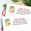  Christmas Address Labels | Personalized Return Address Stickers | Set of 30