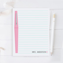  Personalized Teacher Notepad | Flair Pen Notepad | Back to School Teacher Appreciation Gift