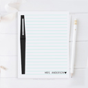  Personalized Teacher Notepad | Flair Pen Notepad | Back to School Teacher Appreciation Gift