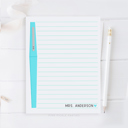  Personalized Teacher Notepad | Flair Pen Notepad | Back to School Teacher Appreciation Gift