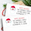 Christmas Address Labels | Personalized Return Address Stickers | Set of 30