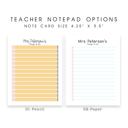  Personalized Teacher Notepad | Pencil & Paper Teacher Notepad | Back to School Teacher Appreciation Gift
