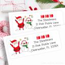  Christmas Address Labels | Personalized Return Address Stickers | Set of 30