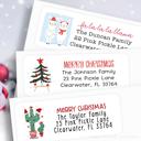  Christmas Address Labels | Personalized Return Address Stickers | Set of 30