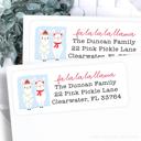 Christmas Address Labels | Personalized Return Address Stickers | Set of 30