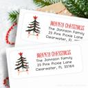  Christmas Address Labels | Personalized Return Address Stickers | Set of 30