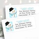  Christmas Address Labels | Personalized Return Address Stickers | Set of 30