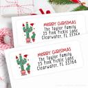  Christmas Address Labels | Personalized Return Address Stickers | Set of 30