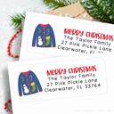  Christmas Address Labels | Personalized Return Address Stickers | Set of 30