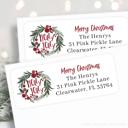  Christmas Address Labels | Personalized Return Address Stickers | Set of 30