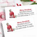  Christmas Address Labels | Personalized Return Address Stickers | Set of 30