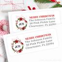  Christmas Address Labels | Personalized Return Address Stickers | Set of 30
