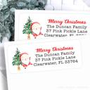  Christmas Address Labels | Personalized Return Address Stickers | Set of 30