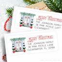  Christmas Address Labels | Personalized Return Address Stickers | Set of 30