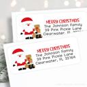  Christmas Address Labels | Personalized Return Address Stickers | Set of 30