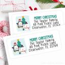  Christmas Address Labels | Personalized Return Address Stickers | Set of 30