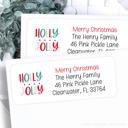  Christmas Address Labels | Personalized Return Address Stickers | Set of 30