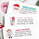  Christmas Address Labels | Personalized Return Address Stickers | Set of 30