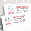  Christmas Address Labels | Personalized Return Address Stickers | Set of 30