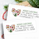  Christmas Address Labels | Personalized Return Address Stickers | Set of 30