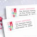  Christmas Address Labels | Personalized Return Address Stickers | Set of 30