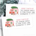  Christmas Address Labels | Personalized Return Address Stickers | Set of 30